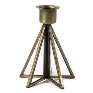Portavelas Redondo de Metal Estilo Nórdico, Negro Mate, Geométrico, de Hierro, Portavelas de Vidrio de Lujo para Decoración Moderna del Hogar - Product Image 4