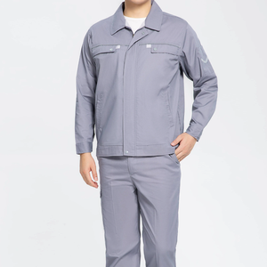 Vêtements de travail, uniformes, nouvelle veste et pantalon, manches longues, unisexe, vêtements de sécurité, multi-poches, haute visibilité, résistant au feu, polyester - Product Image 2