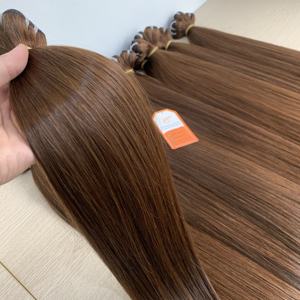 Extensiones de cabello virgen Remy vietnamita Super doble dibujado 100% de alta calidad para paquetes de trama recta sedosa fábrica al por mayor - Product Image 3