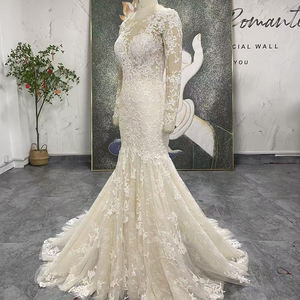 ชุดแต่งงานลู<span class=keywords><strong>ก</strong></span>ไม้สีแชมเปญ Jancember LSSG154 แขนยาวทรงเมอ<span class=keywords><strong>ร</strong></span>์เมดทรัมเป็ต  ชุดเจ้าสาวแบบโ<span class=keywords><strong>ร</strong></span>บเดอมาเร่  ดีไซน์อิลลูชั่น เหมาะสำห<span class=keywords><strong>ร</strong></span>ับพิธี<span class=keywords><strong>แต่งงาน</strong></span>ในโบสถ์ - Product Image 2