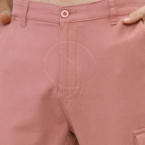 กางเกงคาร์โก้สำหรับผู้ชายกางเกงคาร์โก้กางเกงคาร์โก้สีทึบสไตล์ใหม่บริการ OEM - Product Image 5