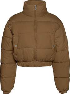 Veste de sport réversible Hedus pour homme, style universitaire, à fermeture éclair, col montant, rembourrée, imperméable, à capuche, motif hiver - Product Image 4