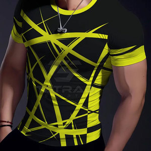 T-shirt décontracté pour homme personnalisable avec sublimation, dernier design - Haute qualité, écologique, respirant et à séchage rapide, 100% polyester - Product Image 6