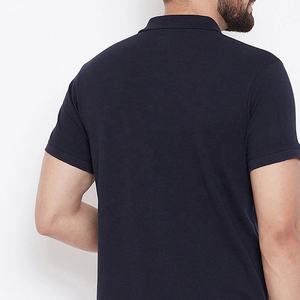 2023 été classique hommes pour polo Logo personnalisé 100% coton et polyester couleur unie à manches courtes avec motif imprimé - Product Image 4