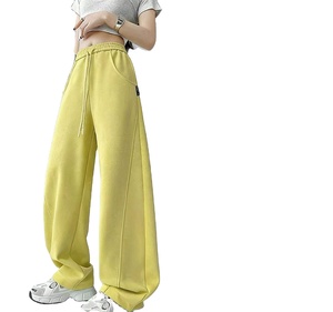 Pantalones Anchos de Chándal de Felpa de 360 g/m², Estilo Urbano, Personalizados, Holgados, Transpirables, con Cintura Elástica, Estilo Hip Hop, Vintage, Largos - Product Image 1