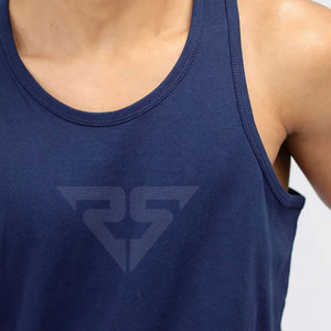 Débardeur de gymnastique confortable et respirant de grande taille pour hommes Service OEM Nouveau design Débardeur d'haltérophilie pour hommes - Product Image 6