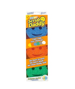ฟองน้ำล้างจานสีสันสดใส Scrub Daddy แพ็ค 3 ชิ้น ไม่ทำให้เกิดรอยขีดข่วน ปราศจากสาร BPA ทำจากโพลีเมอร์โฟม - Product Image 1