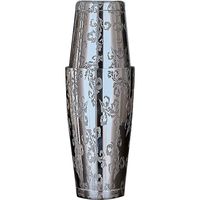 Shaker à cocktails Boston de luxe en acier inoxydable de haute qualité, 18/28 oz, écologique, fait main, 12 pièces, motif gravé moderne