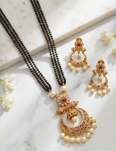 Elegant Rajwadi <b>Antique</b> Necklace With Designer High Polish Ethnic <b>Jewellery</b> For Women Party Wear Traditional Festive Occasions - Product Image 2