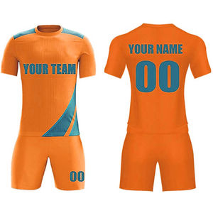 Conjunto de Uniforme de Fútbol de Jersey de Talla Grande, Impresión Digital con Nombre del Equipo, Manga Corta, 100% Poliéster, Secado Rápido, Unisex, para Adultos - Product Image 6