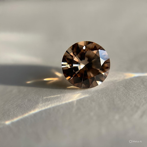 Meilleur prix jamais! D Grade VVS1 Marron 13 MM 8 Crt Brillant Cut 9.25 Moh's Loose Moissanite Testeur de Diamant Synthétique Cadeau Passé - Product Image 2