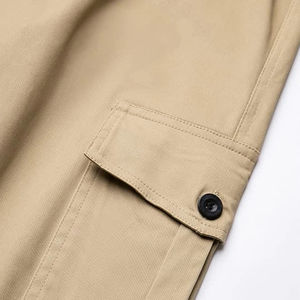 Pantalons cargo tendance, respirants, 100% coton, streetwear, pantalons cargo amples pour hommes, multi-poches, pantalons d'hiver - Product Image 4