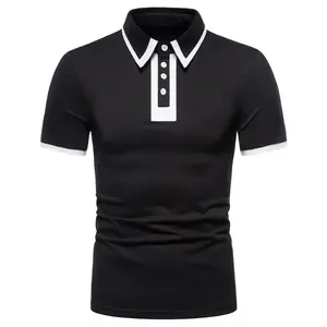 เสื้อโปโลผ้าโพลีเอสเตอร์ผ้ายืดหยุ่นน้ำหนักเบาสำหรับผู้ชายผ้าแห้งเร็ว - Product Image 2