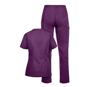 ชุดขัดทางการแพทย์สำหรับผู้หญิงชุดขัดผิวผ้าสแปนเด็กซ์/ โพลีเอสเตอร์คอวีแบบแห้งเร็ว - Product Image 6