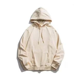 เสื้อมีฮู้ดแบบสวมหัวมีฮู้ดสำหรับผู้ชายเสื้อผ้าโอเวอร์ไซส์ผ้าฝ้ายฟอกสีกรดมีเชือกรูดมีฮู้ดเสื้อแนวสตรีทปักออกแบบได้ตามต้องการระบายอากาศ - Product Image 6