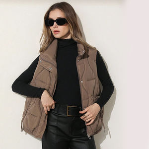 Customizable Latest Design <b>Women's</b> Casual Quilted Puffer Vest <b>Plus</b> <b>Size</b> Stand Collar <b>Gilets</b> Fashion Streetwear Outdoor Waistcoat - Product Image 2