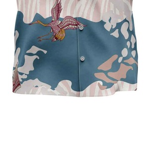 Ensemble de vêtements de plage personnalisés hawaïens pour hommes chemise à boutons et short de surf de haute qualité chemises pour hommes à motif floral - Product Image 6