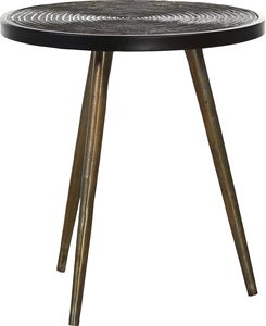 Mesa de Centro y mesa auxiliar de oro antiguo de tulipán de Metal para sala de estar, muebles de diseño para el hogar/restaurante para decoración, mesa de acento - Product Image 2