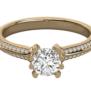 Anillo Solitario con Diamante Redondo - Product Image 6