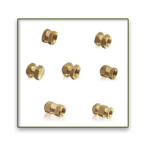 Écrou d'insertion rotatif en laiton sur mesure de haute qualité, filetage M3, nickelé, finition polie, logo OEM, fabricant grossiste Inde - Product Image 2