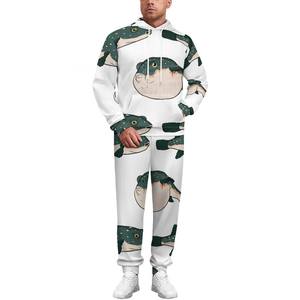 330 GSM Premium unisexe 100% coton sweats pantalons séchage rapide poids lourd respirant grande taille femmes survêtements unisexe ensembles - Product Image 2