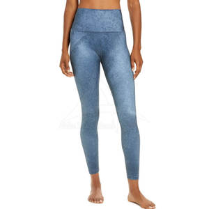 2025 Logo personnalisé solide sans couture taille haute léger respirant entraînement femmes Leggings pleine longueur Yoga vêtements actifs meilleure vente - Product Image 2