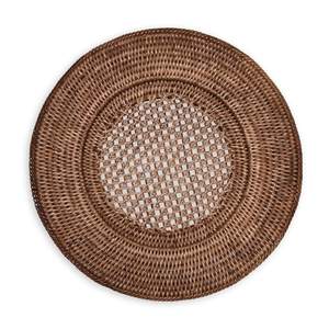 Assiette de service ronde en bois, design moderne et luxueux, écologique, fabrication artisanale, très vendue pour la maison, les hôtels, les restaurants, les fêtes et les cafés - Product Image 1
