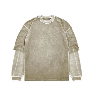 เสื้อสเวตเตอร์คอกลมแขนยาวปักลายสำหรับผู้ชายเสื้อสเวตเตอร์ระบายอากาศได้ดีมีสไตล์ไม่เหมือนใคร - Product Image 4