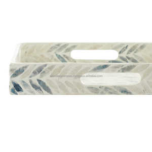 Plateaux de service de luxe décoratifs en nacre de qualité standard du fabricant et fournisseur indien par WONDER OVERSEAS - Product Image 5