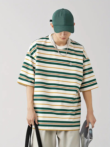 Fabricante directo 100% algodón camisetas de los hombres de calidad superior y duradero para uso al aire libre 260 gramos peso de la tela - Product Image 5