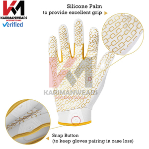 Gants de football américains personnalisés avec logo, antidérapants, confortables, avec une poignée super adhérente pour les jeunes et les adultes - Product Image 5