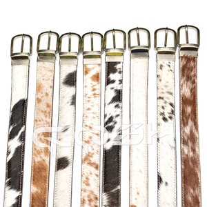 Proveedor de cinturón de cuero de pelo de vaca para uso diario al por mayor - Product Image 2