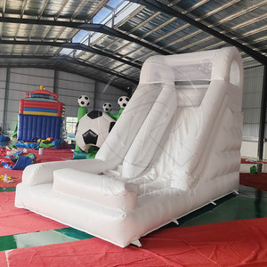 Castillo Inflable Comercial de PVC Blanco de 20 pies, Combo de Juegos Inflables para Niños y Adultos, Tobogán Seco Interior y Exterior, Brincolín Grande - Product Image 6