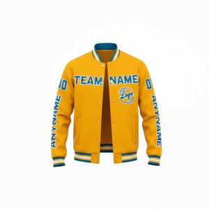 Veste universitaire entièrement personnalisée avec logo, look tendance, qualité supérieure, manches en cuir de laine de qualité supérieure, veste universitaire unisexe - Product Image 1