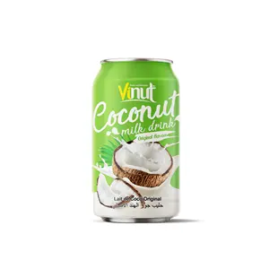 Coconut Milk Drink Original | 330ml (Pack of 24) VINUT, Plant Based, Non-GMO, No Added Sugar, Essential Electrolytes, OEM ODM