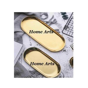 Plateau de bonbons de forme ovale de qualité supérieure nouvelle conception plateau de service de chocolats en acier inoxydable au prix le plus bas - Product Image 5