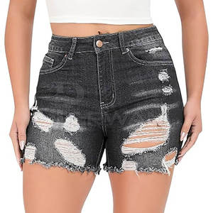 Customized Lightweight <b>Women</b> <b>Jeans</b> Shorts Comfortable Breathable Casual Wear <b>Jeans</b> Shorts For <b>Women</b> - Product Image 2