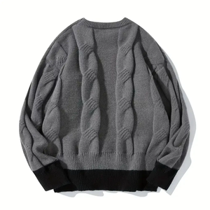 New Fashion Breathable Winter Men's Sweater Top Front Logo Pullover Made in Pakistan - Product Image 2