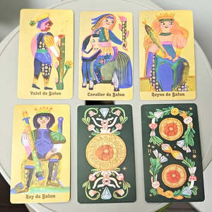 Pipspeak France Tarot : Jeu de cartes divinatoires traditionnelles françaises pour lectures spirituelles et articles de divination - Product Image 4