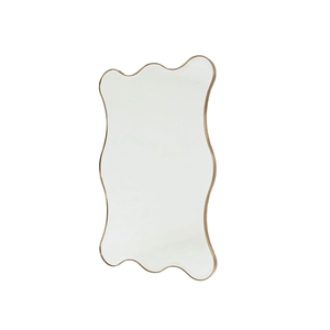Decorative Desktop <b>Mirror</b> Hot Selling Home Wares Unique Irregular Gold Color Finished <b>Wall</b> <b>Hanging</b> Bathroom Makeup - Product Image 2
