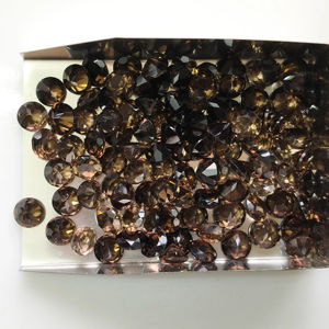 Cuarzo Ahumado Natural de 6MM, Corte Brillante Redondo, Gema Suelta de la Mejor Calidad para la Fabricación de Joyas - Product Image 3