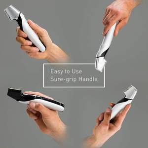 Rasoir électrique pour homme, tondeuse corporelle avec lames en céramique douces, utilisation humide ou sèche, tondeuse à cheveux pour la tête et le corps - Product Image 2