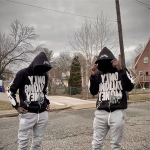 Sudadera con capucha personalizada de alta calidad OEM Puff Print Pullover Hip Hop Sudadera con capucha unisex Streetwear Sudadera con capucha para hombre - Product Image 6