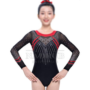 Justaucorps de gymnastique professionnel sans manches pour femmes, vêtements d'entraînement et de compétition - Product Image 3