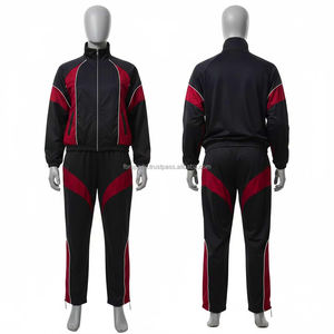 Conjunto de Dos Piezas de Chaqueta y Pantalones Deportivos Cortavientos con Logotipo Personalizado, Transpirable, 100% Algodón para Hombre - Product Image 1