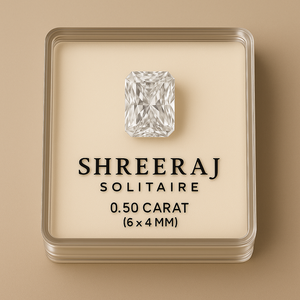 SHREERAJ Naturel pour 0.50 Carat 6x4 MM Radiant Cut VVS1 Clarté F Couleur Loose White Diamond Fournisseur vérifié Inde Solitaire - Product Image 1
