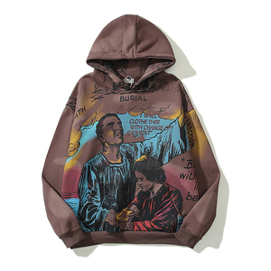 Conjunto de Sudadera con capucha unisex con lavado ácido personalizado 100% algodón ropa de entrenamiento y jogging trajes de chándal de talla grande de alta calidad con logotipo - Product Image 1