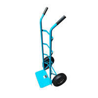 Carretilla de Carga de Acero de Alta Resistencia WOODEVER con Capacidad de Carga de 250 kg, Carretilla Manual Industrial OEM con Dos Ruedas Neumáticas de 10 Pulgadas