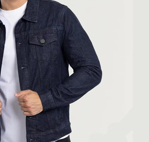 Stylish Trendy Outerwear Casual Streetwear Cotton Denim Jean Jacket Luxury Men's Fashion Denim Jeans Jacket <b>for</b> men - Product Image 4