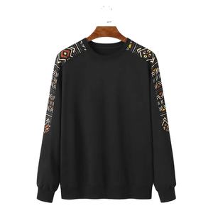 Sweatshirts décontractés à épaules avec motif uni pour hommes - Product Image 1